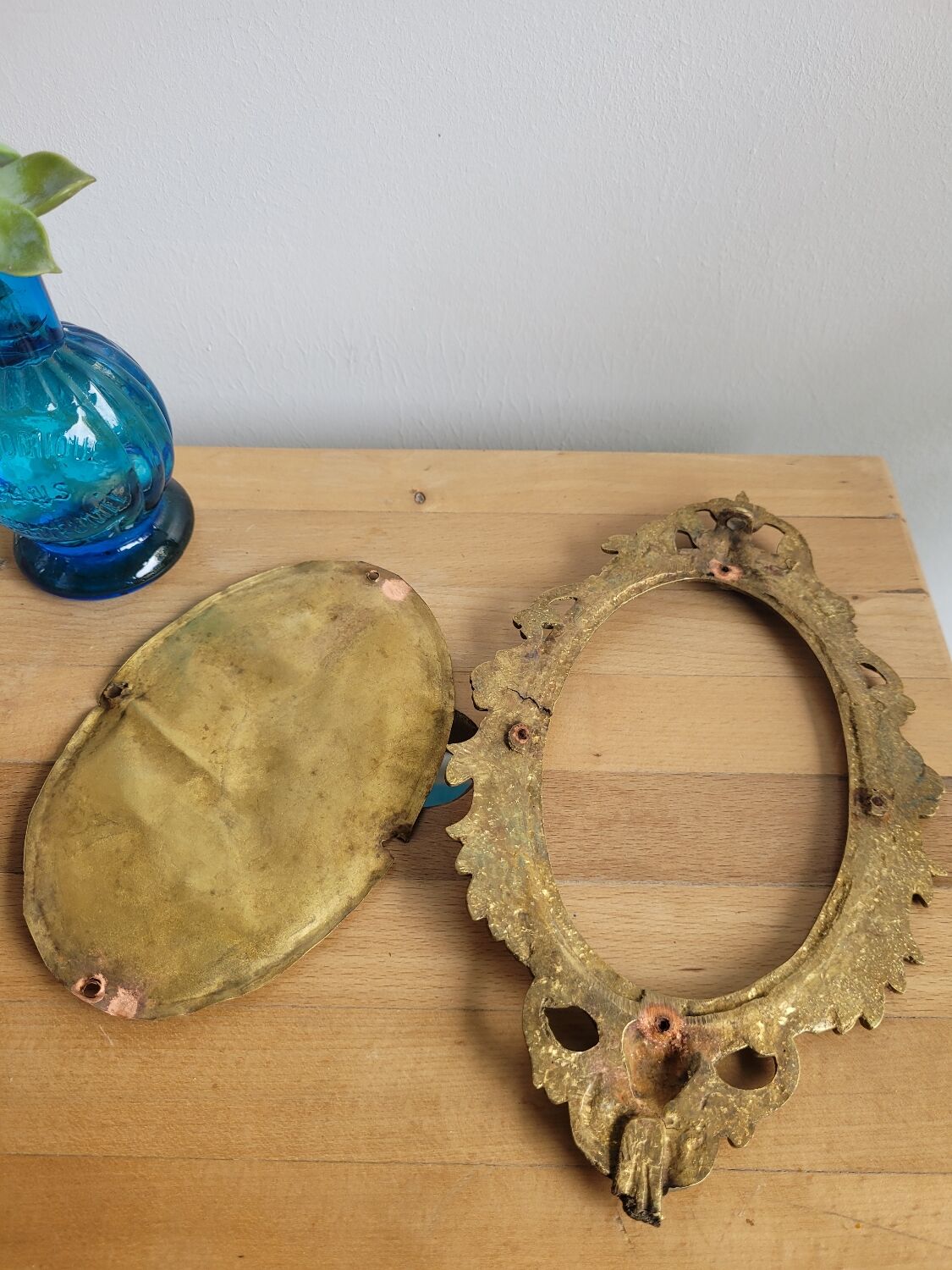 Vintage brass frame