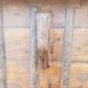 Old Vintage Indian Box on Wooden Wheels Early 20th S