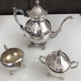 Antique silverware tea or coffee service signed fbrodgers and numbered