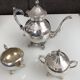 Antique silverware tea or coffee service signed fbrodgers and numbered