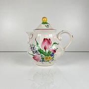 Small teapot KG Lunéville, model "Réverbère", tulip pattern.