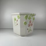 Ceramic flowerpot with relief, Martan, Portugal, 1960/80