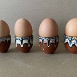 Set of 4 Russian ceramic egg cups