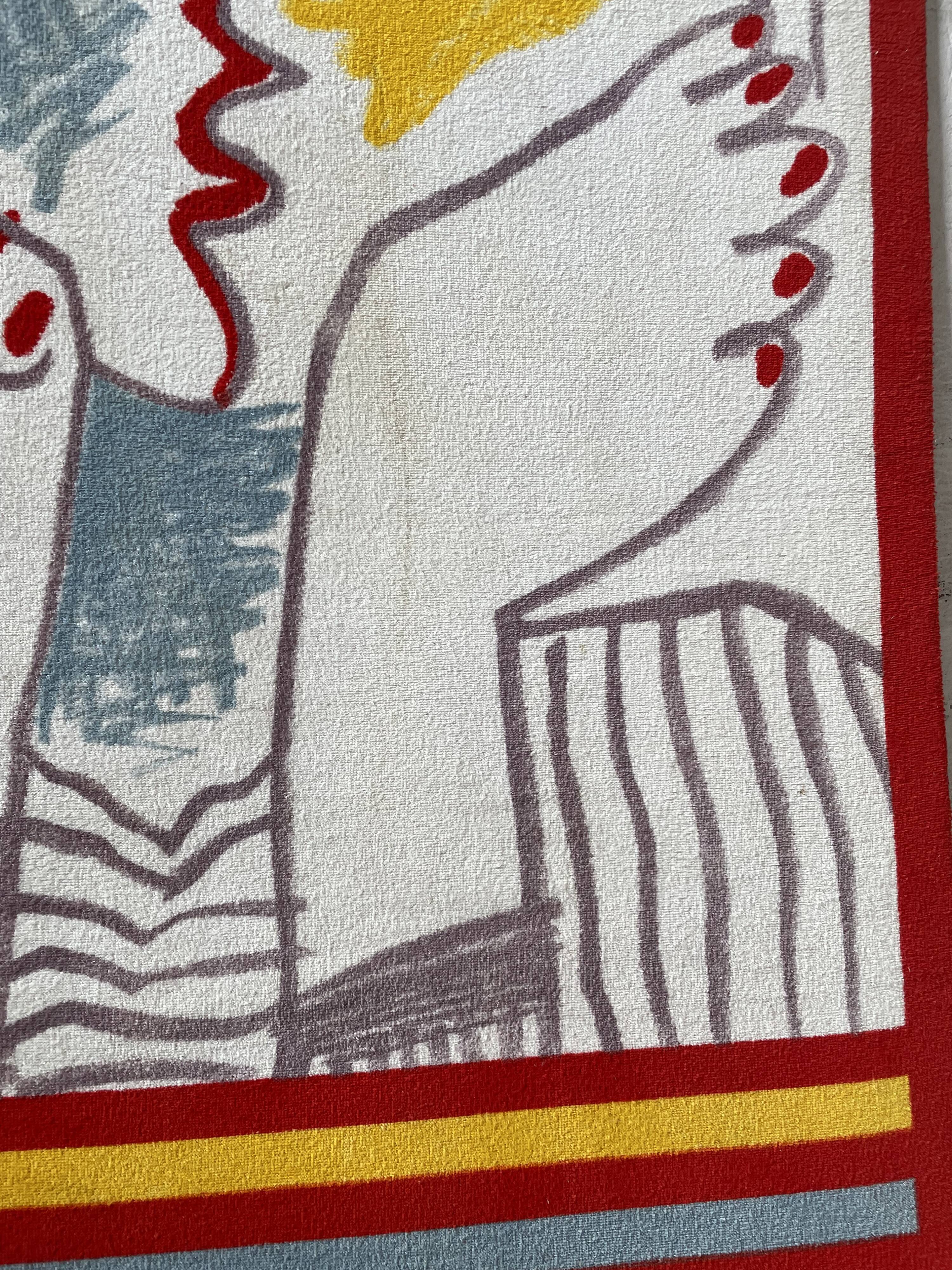 Canvas tapestry Picasso fabric coated on wood XXL