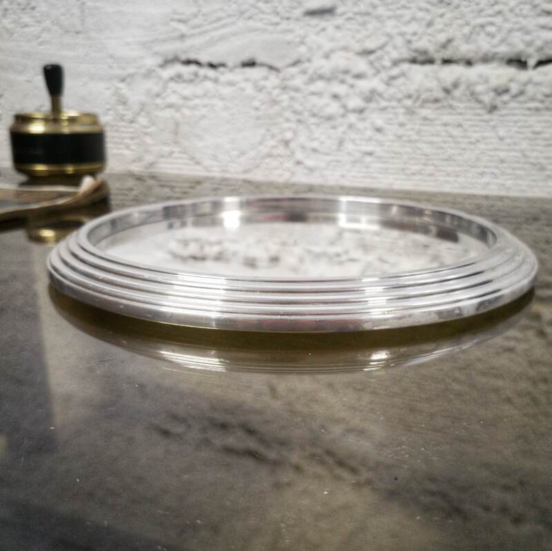 Silver mirror tray