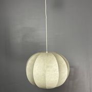 Midcentury space age cocoon hanging pendant ceiling lamp, 1960s