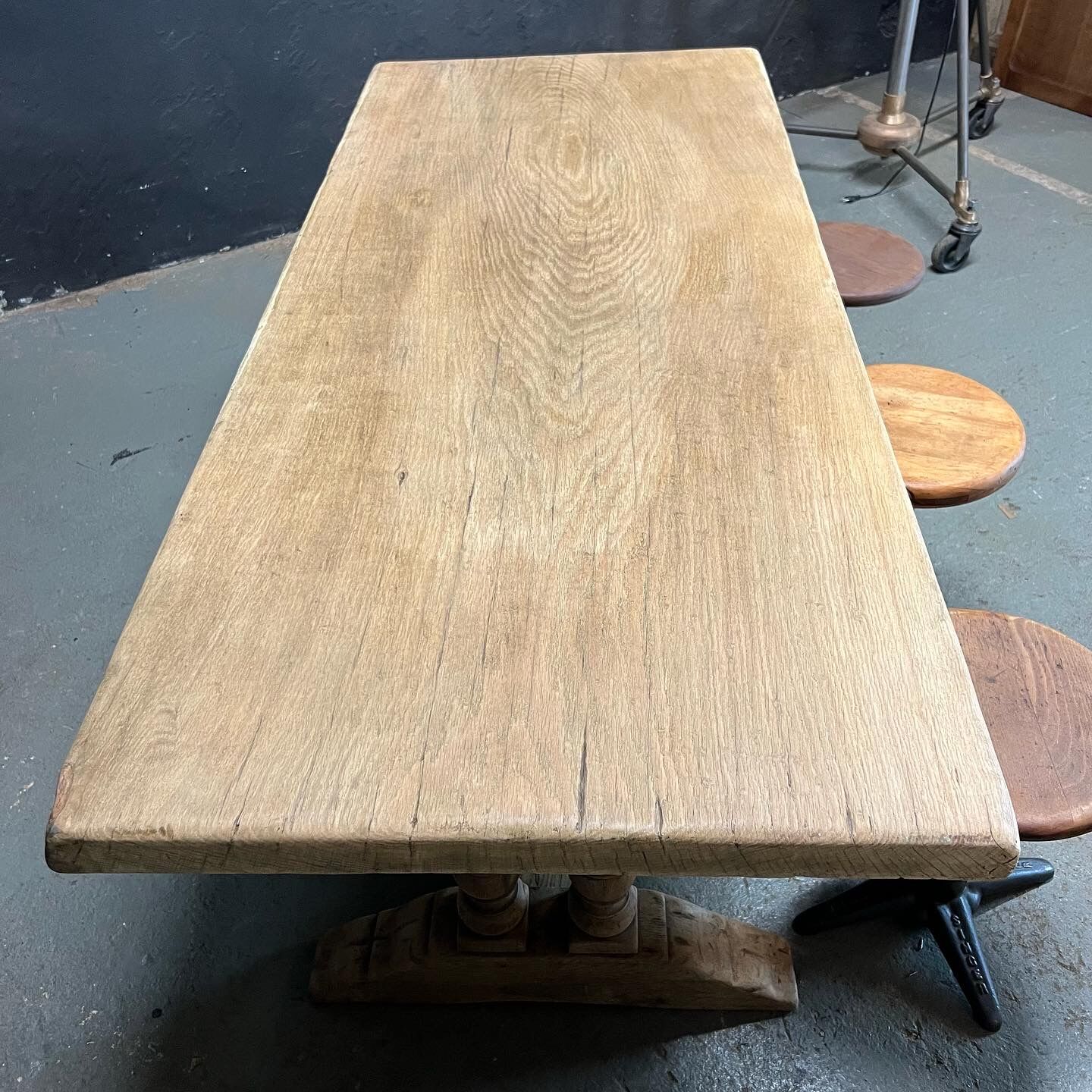 Old monastery table in solid oak