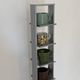 Metal tower and concrete block storage