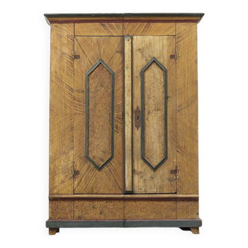 Bridal wardrobe in antique painted folk art