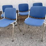 Série de 40 chaises de G. Piretti pour Castelli Anonima Castelli, Italie, années 1970