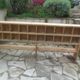 Vintage pitch pine craft furniture, 20 lockers, 2 mobile shelves