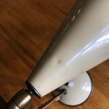 Small lamp in beige lacquered metal, 50s.