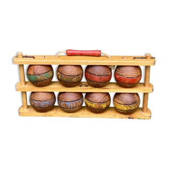 Old wooden ball game