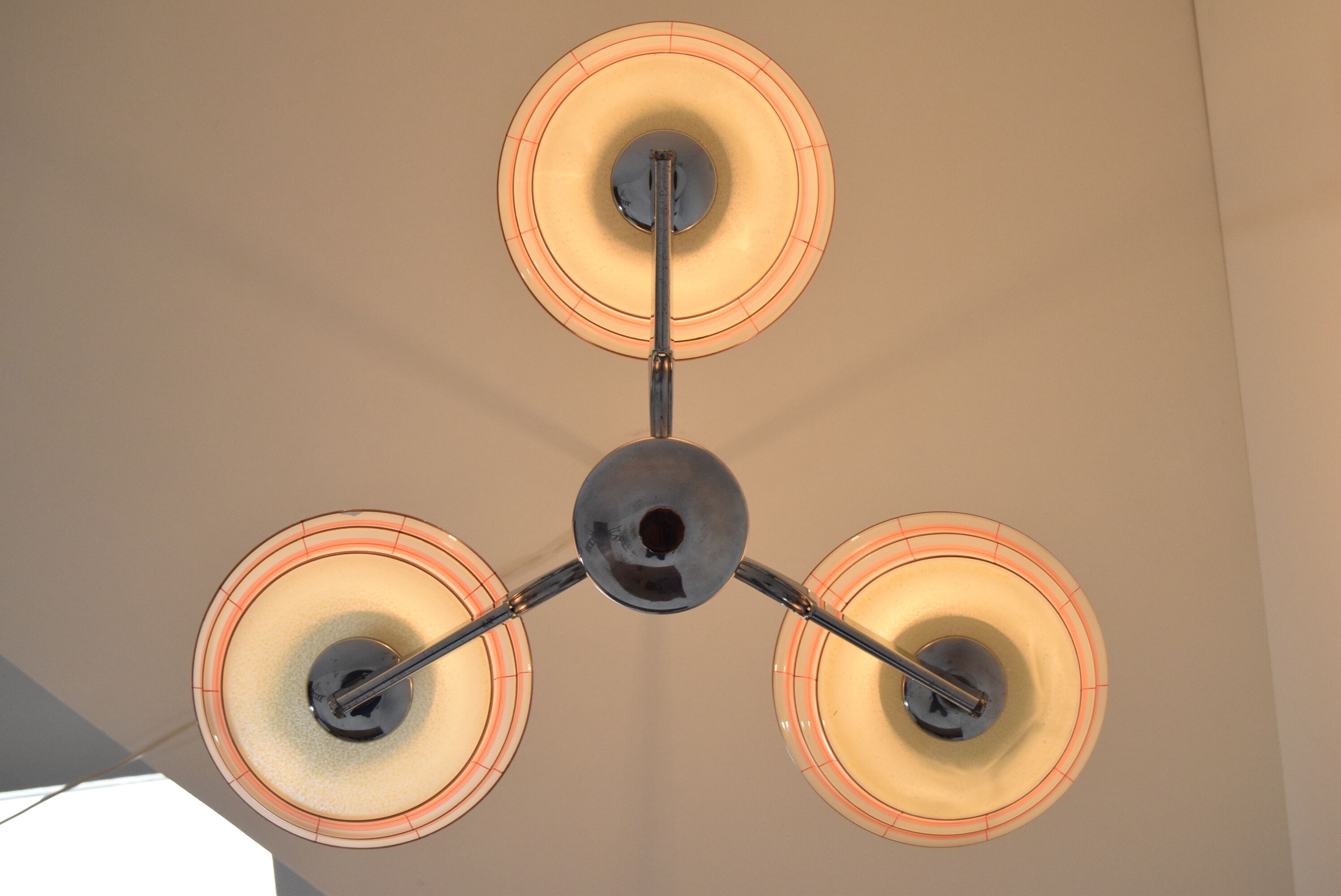 Mid-century Chandelier,Czechoslovakia,1950's.