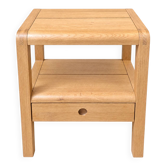 Table de chevet Habitat Radius en chêne, design Simon Pengelly
