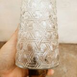 Lampe en laiton et verre années 50