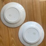 Assiettes plates fleurs