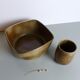 Set de saladier et pot en grès moucheté