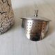Cracked and enamelled ceramic teapot