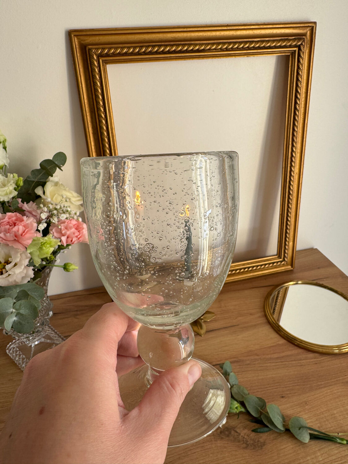 Set of 8 glasses in Biot