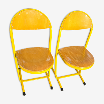 Series of school chairs