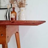 Table with folding compass legs