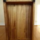 Chest of drawers vintage wood and rattan blond 4 drawers ca 1970