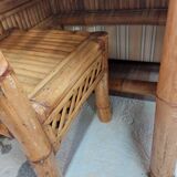 Bamboo desk with chair