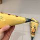Old pair of ceramic faience bouquets henriot quimper yellow