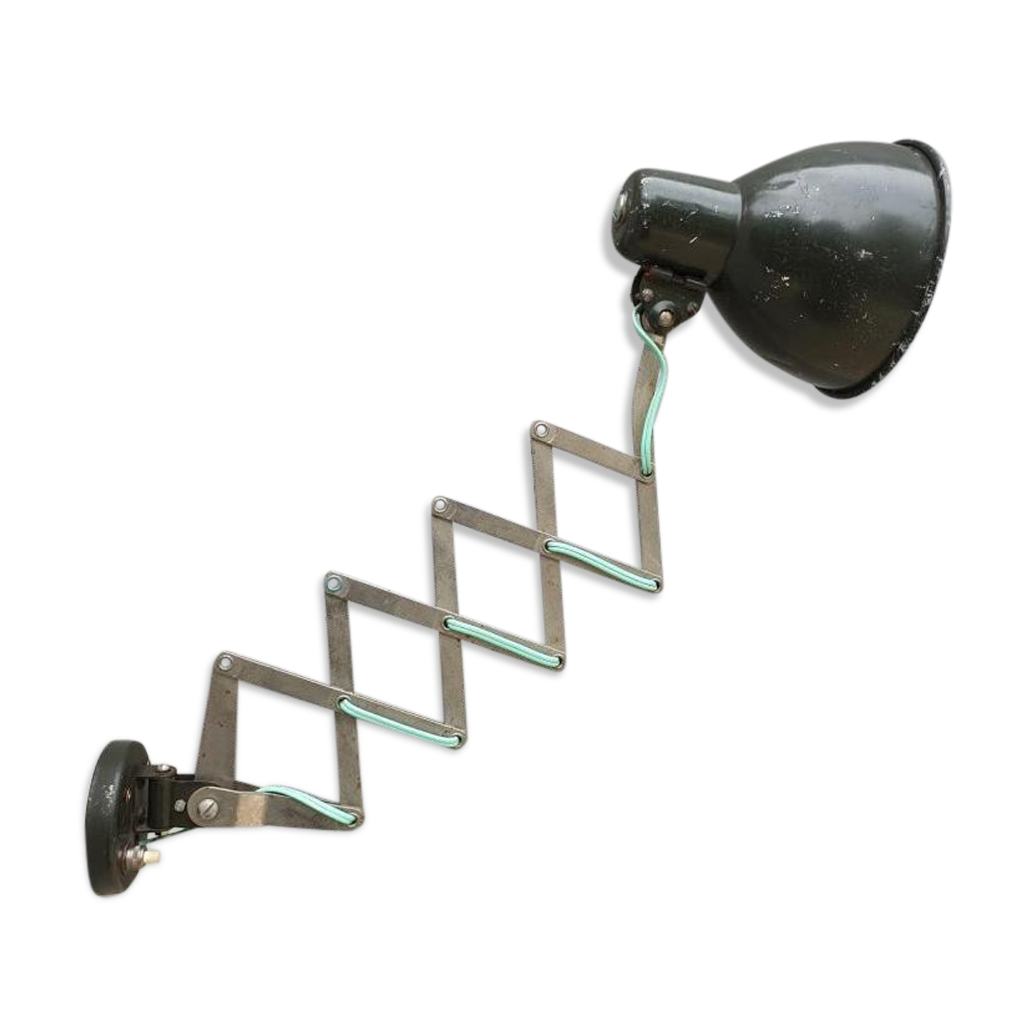 Accordion lamp 1950 push button on base