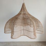 Huge rattan suspension in the shape of a corolla H:1m; D: 1m50