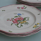 12 old St Amand flat plates 1713