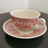 Service à café et thé ancien rouge Villeroy & Boch Saar Allemagne