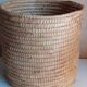 Panière corbeille ronde vintage en paille