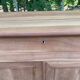 Louis Philippe high buffet from the 19th century, renovated in solid walnut.