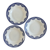 Set of 3 deep plates Sarreguemines Capri