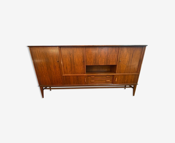 Enfilade scandinave haute palissandre de rio pour arno circa 60