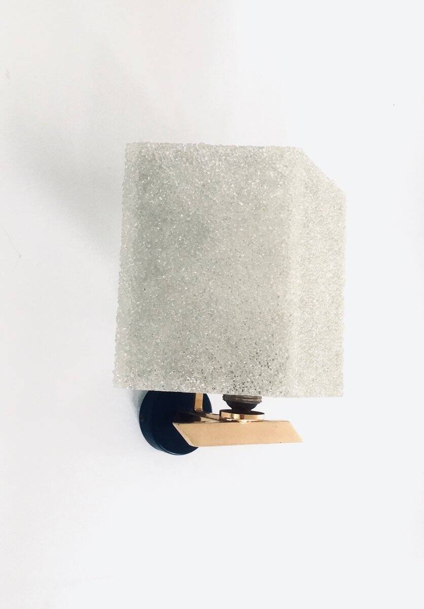 French flush-mounted wall lamp set, 1960s, set of 2