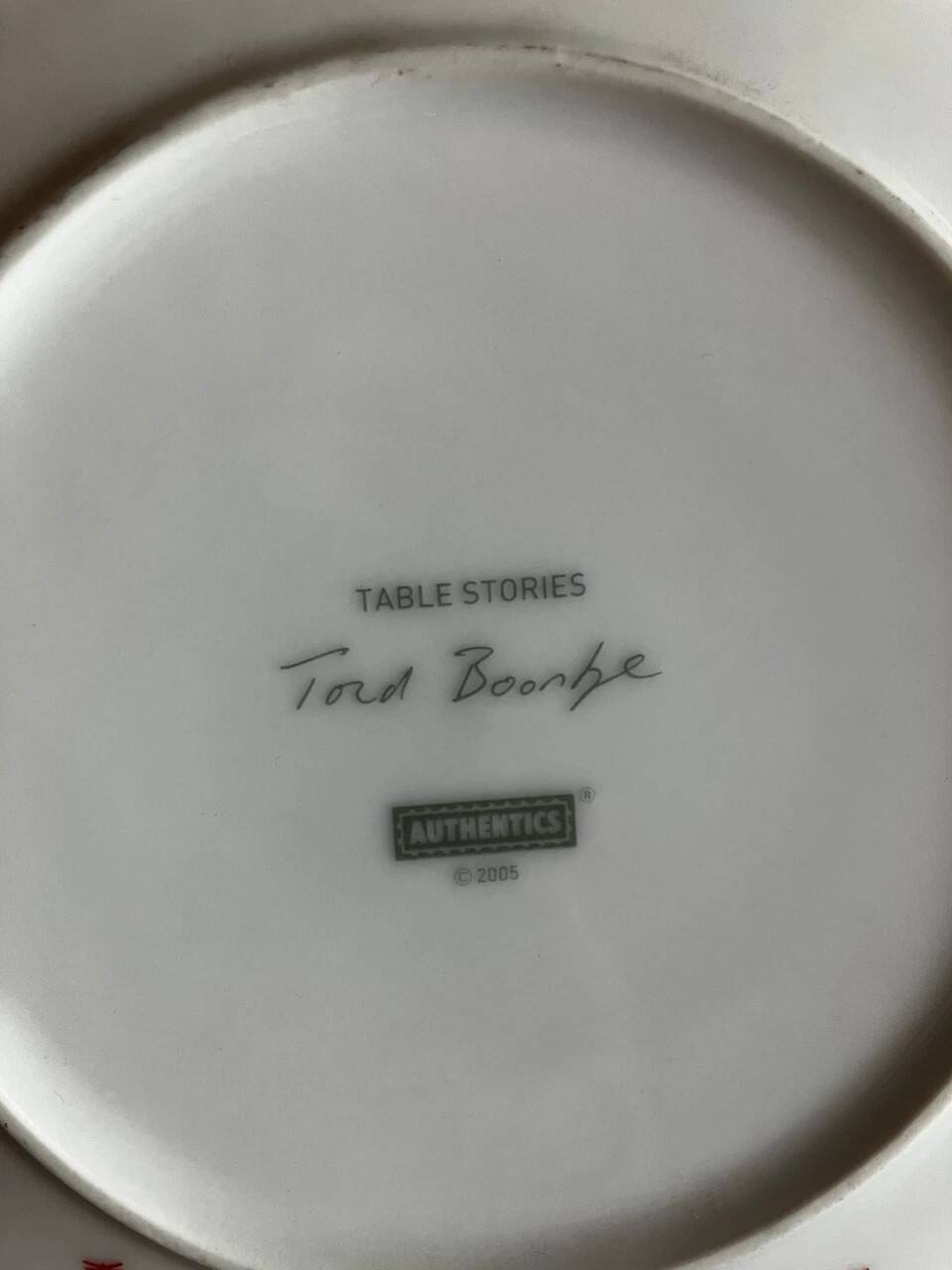 Plate Authentics, Tord Boontje