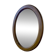 Oval wooden mirror