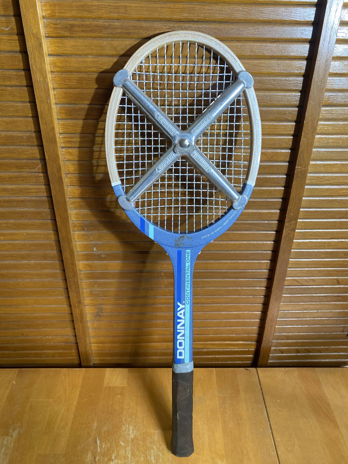 Old tennis racket donnay continental one wood + vintage zéphyr