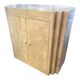 Double-sided dresser Design, travertine & brass threads, ca 1960