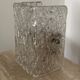 Vintage wall lamp molded glass 70s