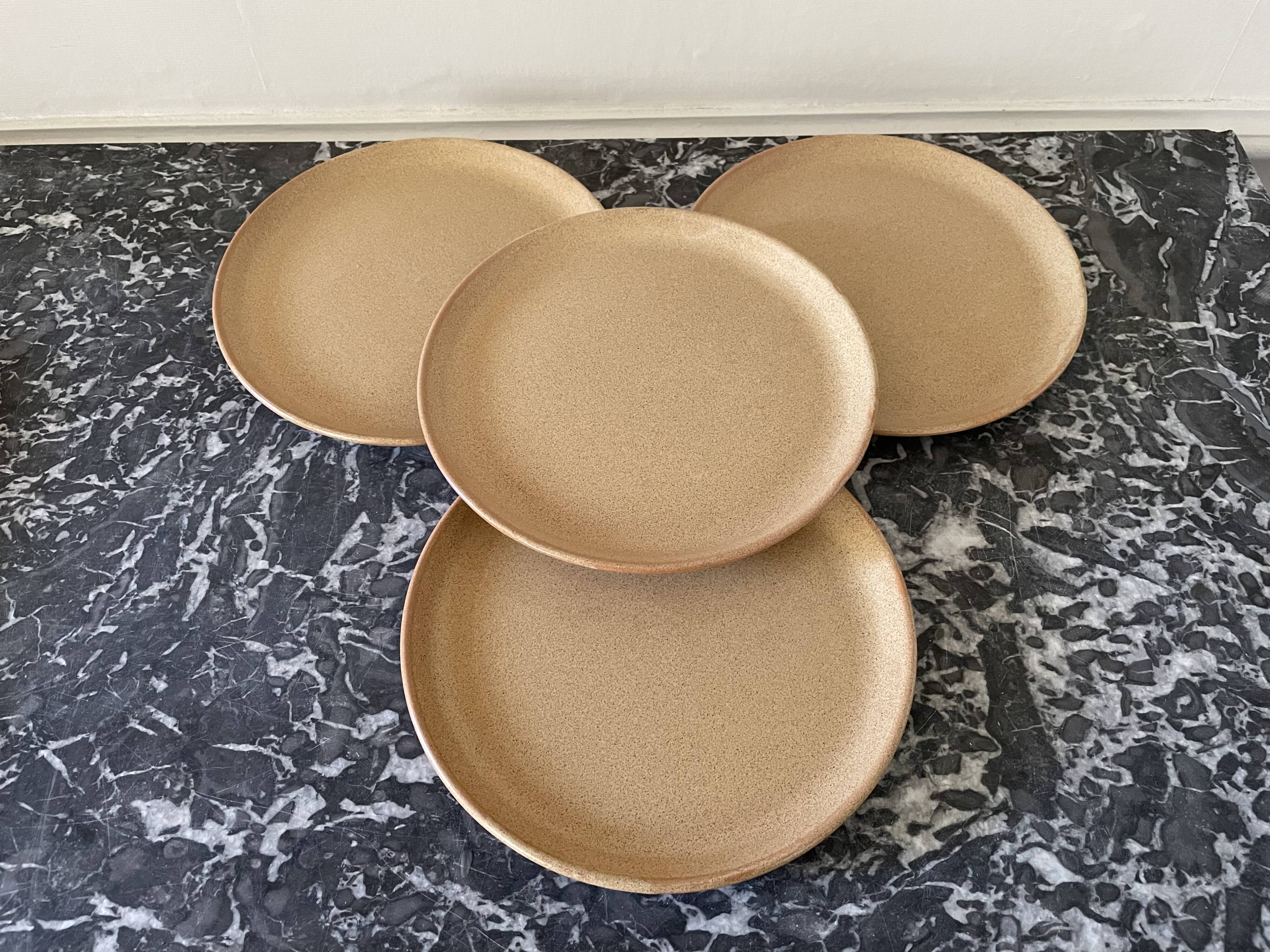 Sarreguemines stoneware dessert plates