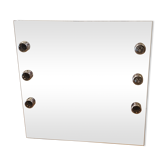 Large vintage bright mirror 80x80cm