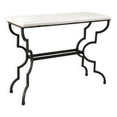 Table, console néoclassique en fer forgé, Italie années 1950