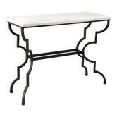 Table, console néoclassique en fer forgé, Italie années 1950