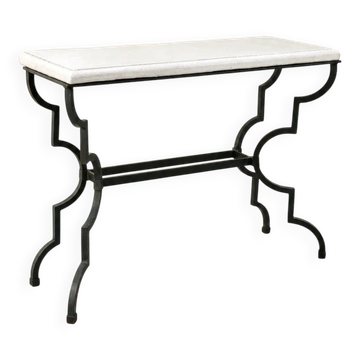 Table, console néoclassique en fer forgé, Italie années 1950