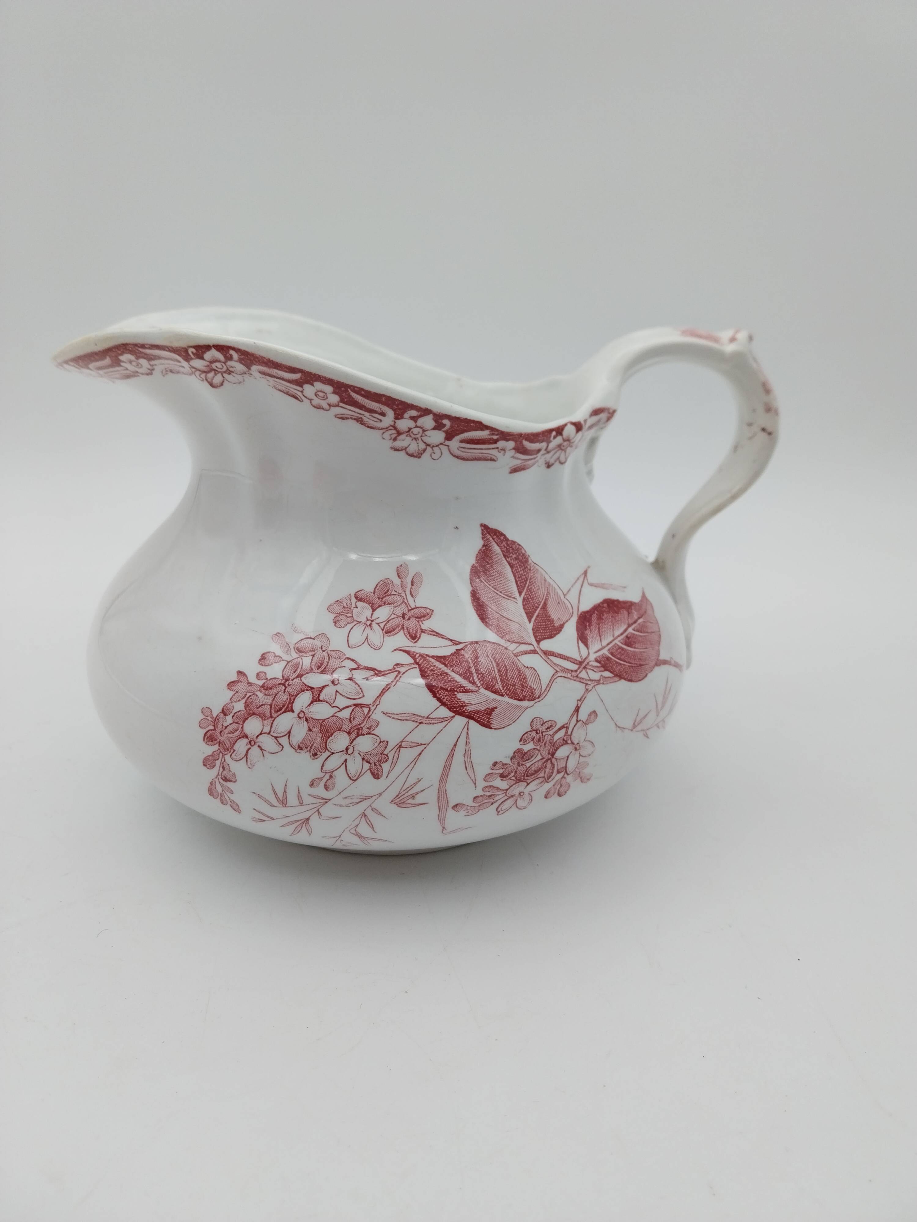 Broc Joufflu Old Pitcher Terre De Fer Creil And Montereau Lilac