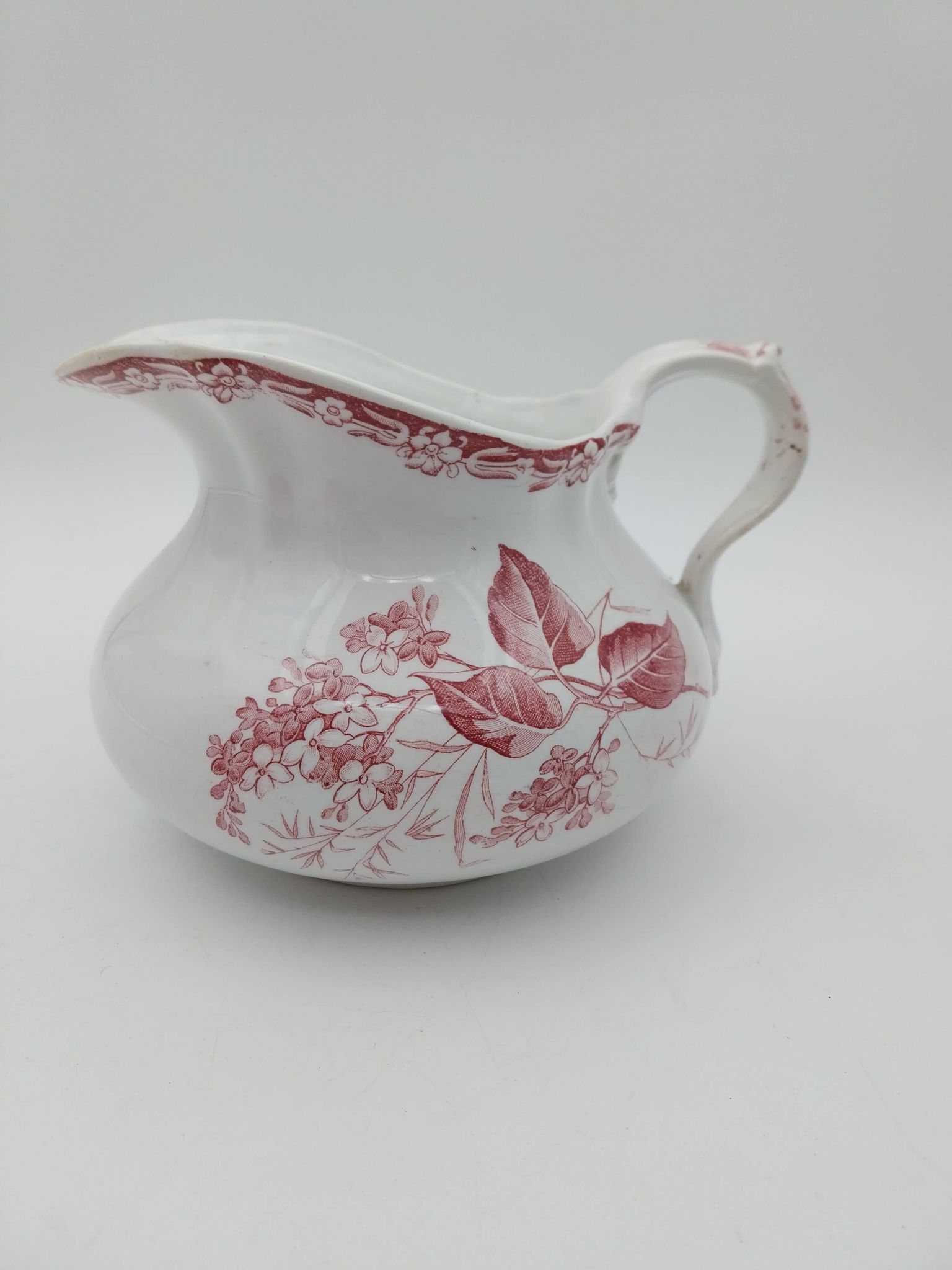Broc Joufflu Old Pitcher Terre De Fer Creil And Montereau Lilac